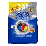 Порошок для стирки Wash and Free универсальный со стружкой хозяйственного мыла 2.6кг
