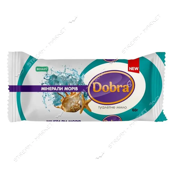 Мыло туалетное Bovary Dobra Минералы морей 60г