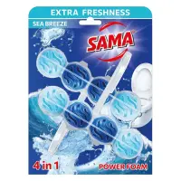 Блок для очистки унитаза SAMA Морская свежесть 2х65г                                                