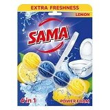 Блок для очистки унитаза SAMA Лимон 1х65г                                                           