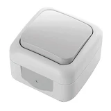 Выключатель Viko 5501 Palmiye Water Proof серый