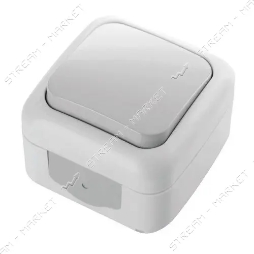 Выключатель Viko 5501 Palmiye Water Proof серый