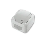 Розетка Viko 5508 Palmiye Water Proof с заземлением серая