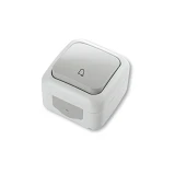 Кнопка звонка Viko 5506 Palmiye Water Proof серая