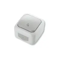 Кнопка звонка Viko 5506 Palmiye Water Proof серая                                                   