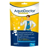 Хлор AquaDOCTOR MC-T 3в1 таблетки 200г длительного действия 1кг                                     