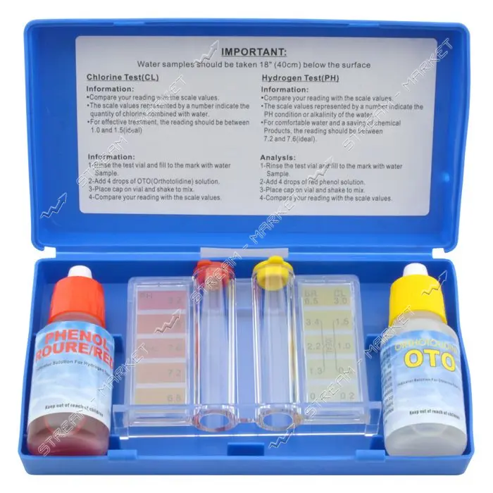 Тестер  pH и Cl Kit капельный                                                                       