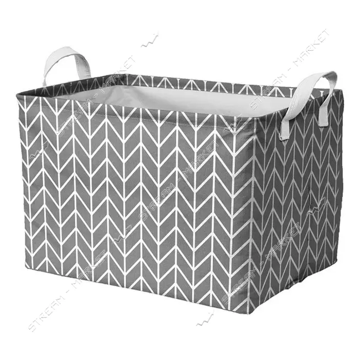 Корзина Idea Home TC-33 тканевая Vector 38x26x24см