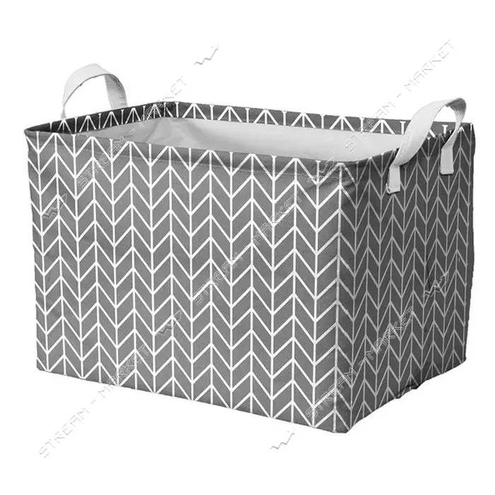 Корзина Idea Home TC-34 тканевая Vector 45x30x28см