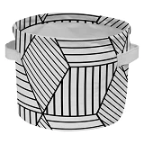 Корзина Idea Home TC-35 круглая, тканевая Geometry 16х16см