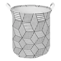Корзина Idea Home TC-39 круглая тканевая Geometry 40x50см                                           