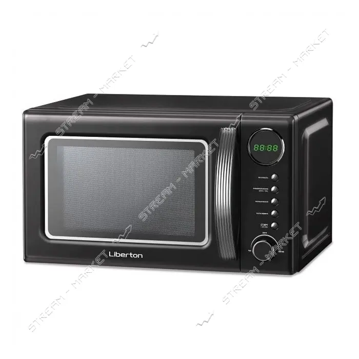 Микроволновая печь Liberton СОЛО LMW-2083E 700Вт 20л электронное управление таймер Black