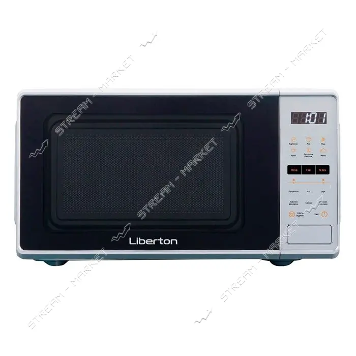 Микроволновая печь Liberton СОЛО LMW-2093E 700Вт 20л электронное управление таймер Silver           
