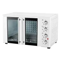 Электродуховка Liberton LEO-500 50л конвекция вертел подсветка White                                