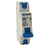 Автоматический выключатель Takel ВА47-29-С однополюсный 4.5kA 20A
