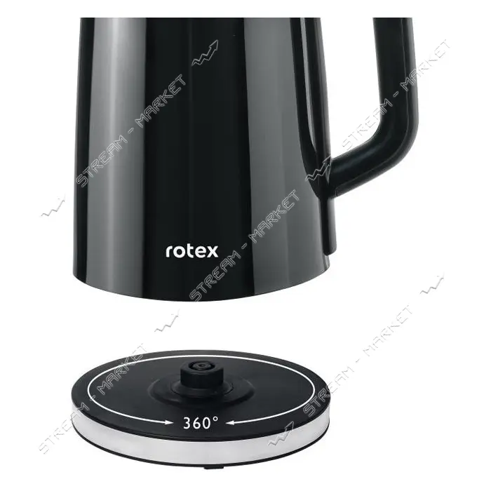 Электрочайник Rotex RKT86-GB Smart 2200Вт 1.7л стекло