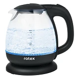 Электрочайник Rotex RKT80-B 1100Вт 1л стекло