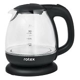 Электрочайник Rotex RKT80-B 1100Вт 1л стекло