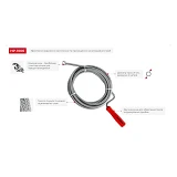 Трос для чистки труб Intertool HP-1006 9ммх5м пробивной наконечник                                  