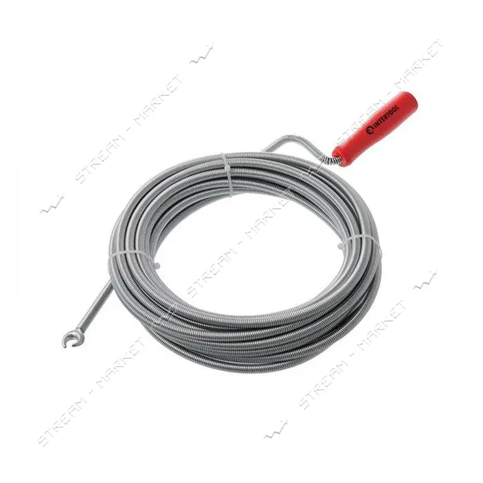 Трос для чистки труб Intertool HP-1007 9ммх10м пробивной наконечник                                 