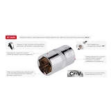 Головка шестигранная Intertool ET-0413 3/8 13мм Cr-V STORM