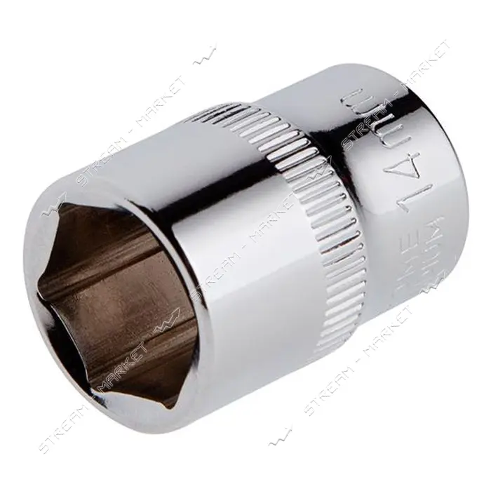 Головка шестигранная Intertool ET-0414 3/8 14мм Cr-V STORM                                          