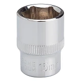Головка шестигранная Intertool ET-0415 3/8 15мм Cr-V STORM                                          