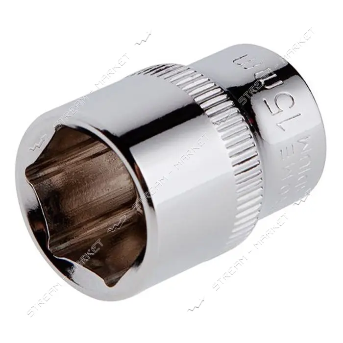 Головка шестигранная Intertool ET-0415 3/8 15мм Cr-V STORM                                          