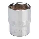 Головка шестигранная Intertool ET-0416 3/8 16мм Cr-V STORM