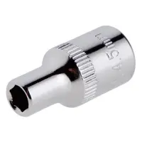 Головка шестигранная Intertool ET-0433 1/4 4.5мм Cr-V STORM                                         