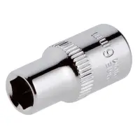 Головка шестигранная Intertool ET-0436 1/4 6мм Cr-V STORM                                           
