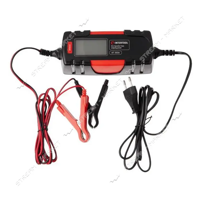 Зарядное устройство Intertool AT-3026 6/12В 1/4.5А 230В зимний режим зарядки аккум 1.2-120а/ч