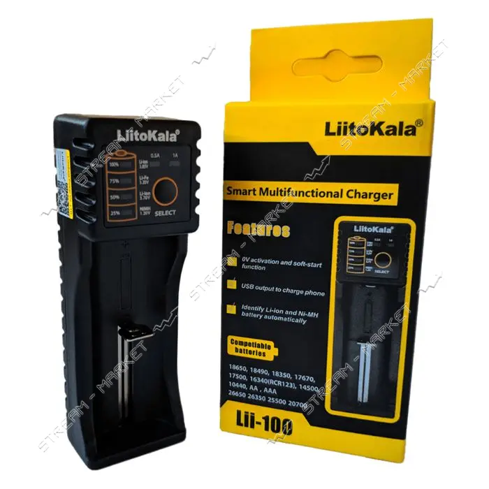 Зарядное устройство LiitoKala Lii-100 1 канал                                                       