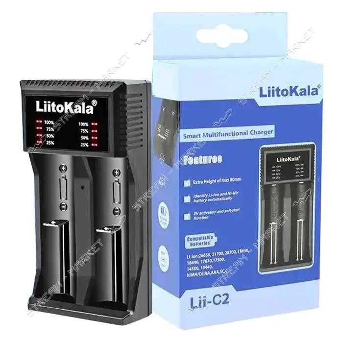 Зарядное устройство LiitoKala  Lii-C2 2 канала                                                      