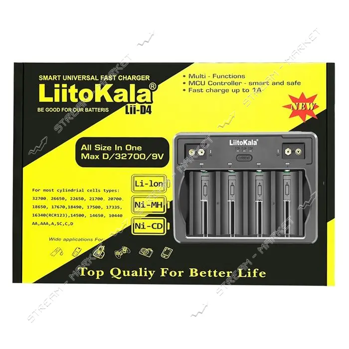 Зарядное устройство LiitoKala  Lii-D4 4 плюс 2 канала                                               