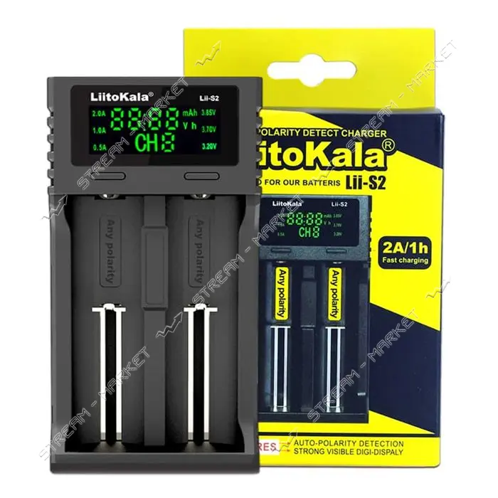 Зарядное устройство LiitoKala  Lii-S2 2 канала                                                      