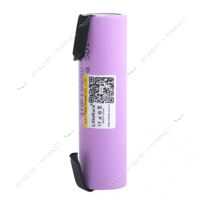 Аккумулятор LiitoKala 30Q-N Li-ion 18650 3000mAh 3.7V с контактами для пайки                        