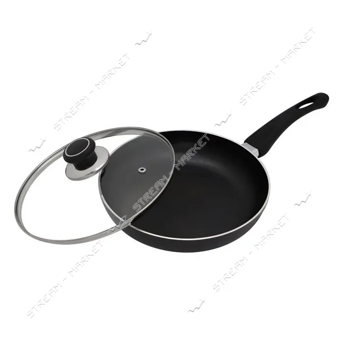 Сковорода d28 стекл/кр NON-STICK Т PN-28B  черная                                                   