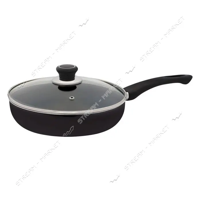 Сковорода d28 стекл/кр NON-STICK Т PN-28B  черная                                                   