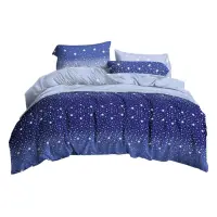 Постельное белье Textile House Бязь 65 200х220см евро бязь синие звезды                             