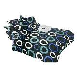 Постельное белье Textile House Бязь 65 150х210см полуторное круги на черном                         