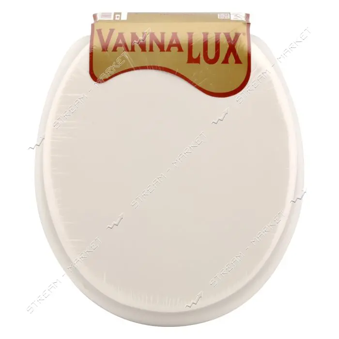Сиденье для унитаза мягкое Vanna Lux без рисунка кремовое