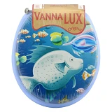 Сиденье для унитаза мягкое Vanna Lux сиреневое