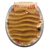 Сиденье для унитаза мягкое Vanna Lux темно-коричневое                                               