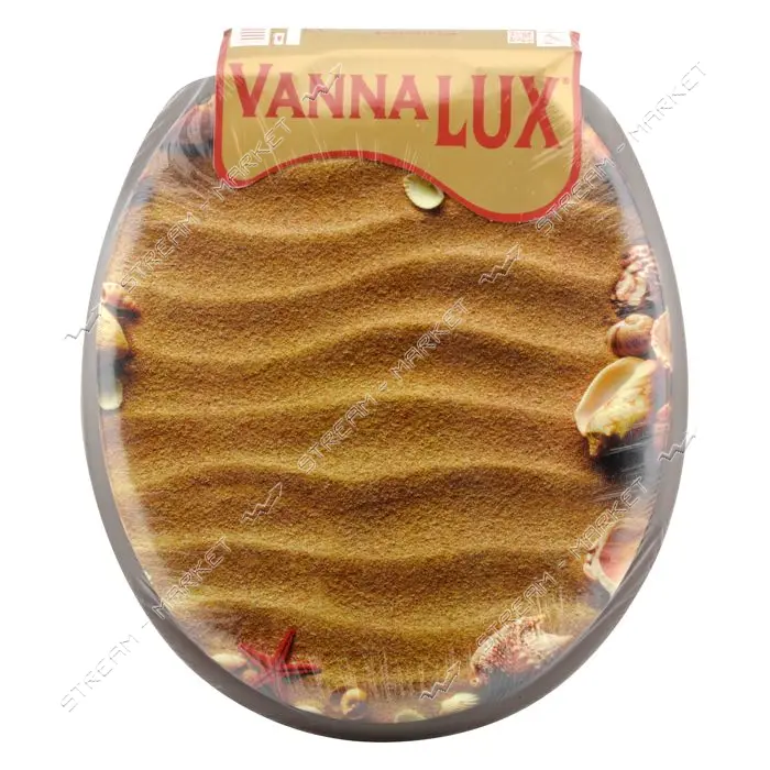 Сиденье для унитаза мягкое Vanna Lux темно-коричневое                                               