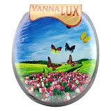 Сиденье для унитаза мягкое Vanna Lux черное