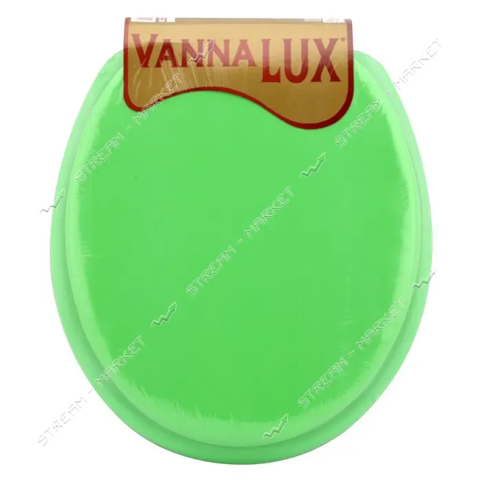 Сиденье для унитаза мягкое Vanna Lux без рисунка лаймовое                                           