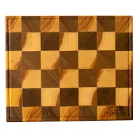 Доска деревянная Eco Tabulas шахматка маленькая 250х300х30                                          