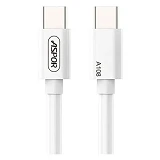Кабель Aspor A108L PD Computer Fast Charge Type-C 100W 2м  белый type-c to type-c                   
