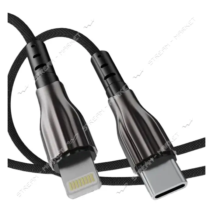 Кабель Aspor A110 Lightning Quick Charge 20W 1м черный